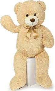 MORISMOS Jumbo Tan <strong>Bear</strong> Stuffed Animal Toy Doll Fashion Promotional Eco-Friendly Soft Cotton Giant Teddy <strong>Bear</strong> for PP Cotton
