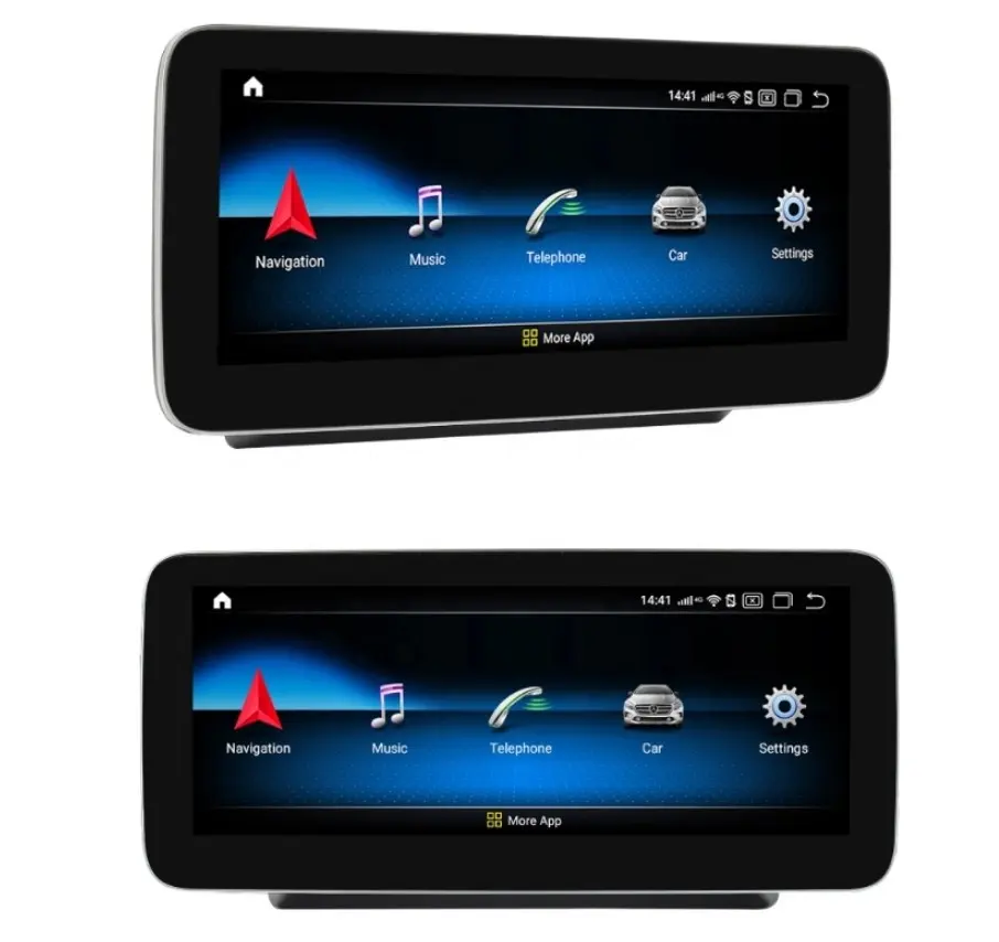 UPSZTEC 10.25 بوصة مشغل وسائط متعددة ستيريو شاشة لمس اندرويد السيارات السيارات لتحديد المواقع والملاحة لبنز C/GLC/V الفئة NTG 5.0 15-18