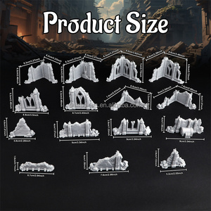 Imparatorluk arazi kalıntıları Set 3D baskılı modüler Wargaming sahne masa oyunları için özelleştirilebilir savaş alanı ve RPG ortamı - Product Image 6