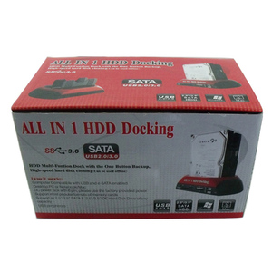 USB 2.0 IDE SATA çift Bay 2.5 inç 3.5 inç HDD yerleştirme istasyonu ESATA kart okuyucu plastik kasa ile All-in-One OTB klonlama Dock - Product Image 6