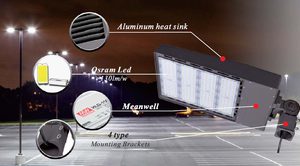 300W Lumen cao nhiều quyền lực và nhiệt độ màu tùy chọn thiết kế đẹp và hiệu quả chiếu sáng đường phố dẫn đèn nhà ở - Product Image 3