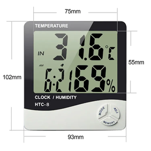 Pantalla digital Higrómetro interior y monitor de temperatura Instrumento portátil para medir la humedad y la temperatura - Product Image 4