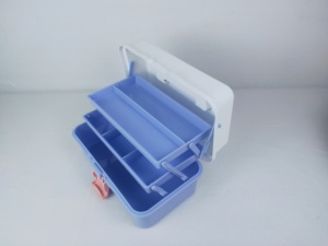 Araç kutusu organizatör ve depolama plastik alet kutusu ile tepsi ve bölücü 3 katmanlı çok fonksiyonlu taşınabilir ev ofis için araba gövde - Product Image 4