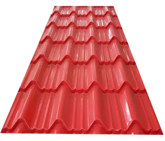 Feuille de toit en métal galvanisé rainuré, mm, de haute qualité, prix et toit en relief métallique