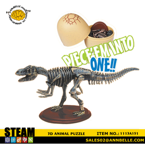 3D Dinosaur Puzzle Dinosaur Capsule Assemble Item 3D Dinosaur Block Amargasaurus Seismosaurus <strong>Ceratosaurus</strong> - Product Image 5