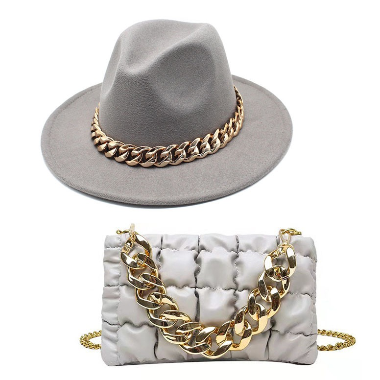 Ensemble de sacs à chapeau gris