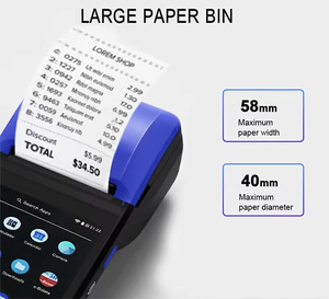 Rentable Android Mobile pos Android 12 Handheld All in One NFC Pos Terminal Machine con impresora QR Code Scanner V510 - Product Image 2