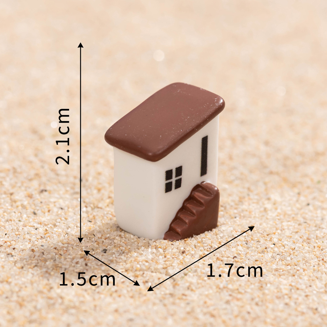N°8 Maison au toit marron avec escaliers