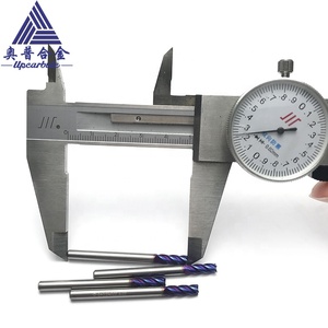 Solid Carbide CNC <strong>Cutter</strong> D4*10*<strong>50mm</strong> 4 Flutes Flatten Tungsten Carbide Endmill - Product Image 6
