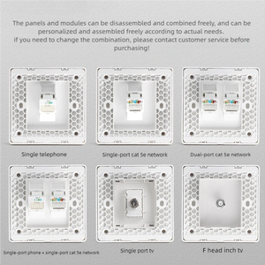 Hot Selling 86 Super <strong>Class</strong> 5 Single Double <strong>Computer</strong> Socket Broadband <strong>Network</strong> Port 10A SDK Socket <strong>Network</strong> Socket Panel - Product Image 3