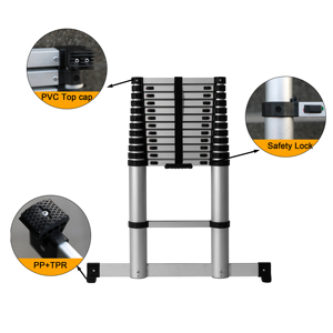 Hochwertige, langlebige Aluminium-Teleskopgerüst-Stufenleiter-Sicherheits struktur für den Schul gebrauch - Product Image 6