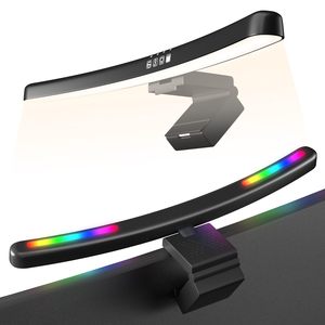 Curved Monitor Light Bar with RGB Backlight Computer Screen <strong>Lamp</strong> Dual Light Source with Touch Control <strong>Timed</strong> Gaming Accessory - Product Image 1