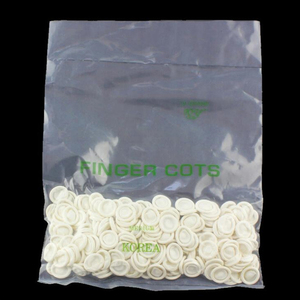 Ngón tay dùng một lần bìa cao su chống trượt chống tĩnh điện trắng ngón tay cao su cots móng tay đầu ngón tay bảo vệ Bìa - Product Image 4