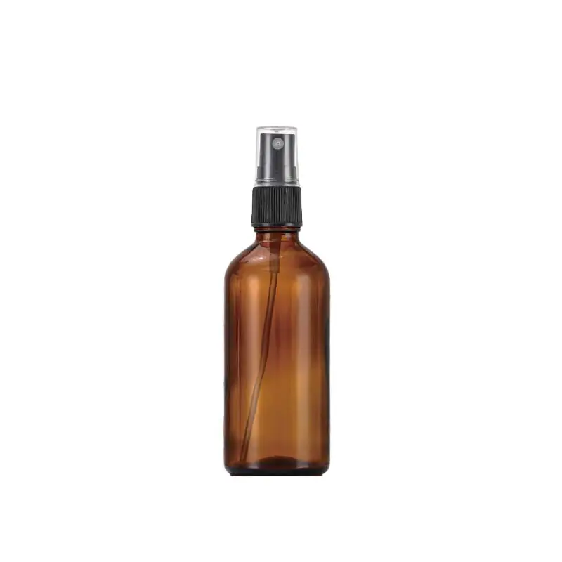 Frasco de vidro âmbar para spray de cabelo, frasco de perfume ultrafino para spray de cabelo, 50ml, 30ml, 10ml e 100ml