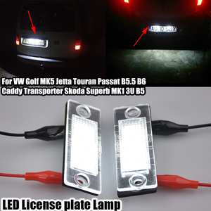 VW Golf için LED plaka aydınlatma ışığı artı MK5 Jetta MK3/MK5 Passat kombi/varyant 3BG/B5.5 Touran synskoda Skoda Superb Octavia MK1 - Product Image 2