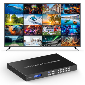 HDMI2.1 8K60 Multi Viewer HDMI Switch 16x1 Conmutación sin costuras Modo de pantalla múltiple Soporte Web RS232 Control de botón - Product Image 3