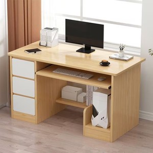De Madera de la computadora de escritorio básico Casa de oficina mesa de estación de trabajo de madera de haya PC portátil - Product Image 1
