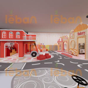 कस्टम नरम खेल सिम सिटी भूमिका घर खेल कमरे के बच्चों इनडोर खेल के मैदान उपकरण जन्मदिन पार्टी केंद्र खेल स्टेशन शहर - Product Image 5