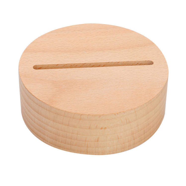 Round wood base