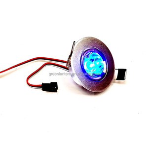 ไฟสปอตไลท์ LED 24V RGB แรงดันไฟฟ้าต่ำ WS2811ติดตั้งได้ RGB สีเต็ม55-60mm ตัดหลุมไฟดาวน์ไลท์ LED ขนาดเล็ก3W - Product Image 5