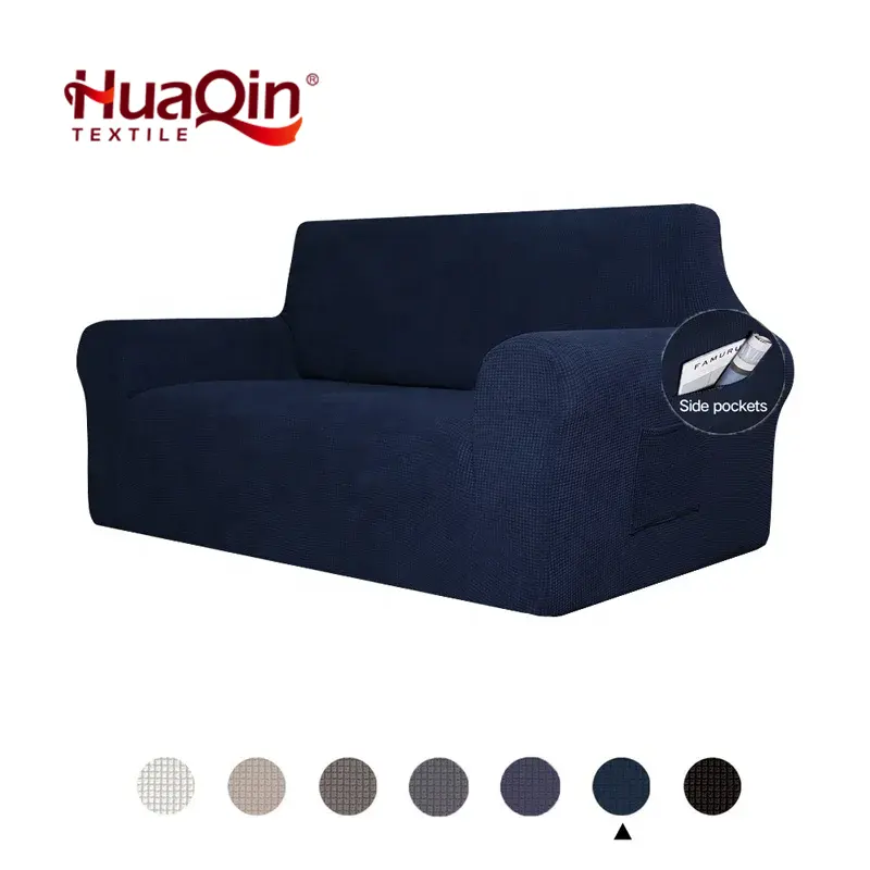 Luxo Love Seat Waterproof Spandex Elastic Slipcover Sofá Capas para Sala