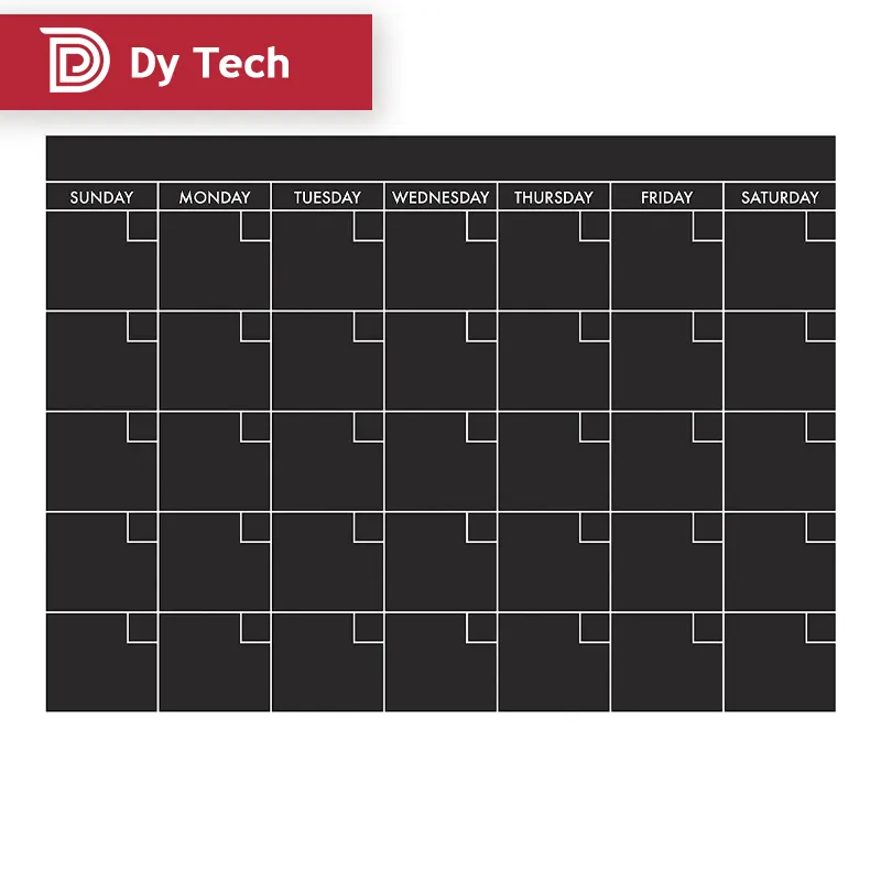 Ustom-pizarra de borrado en seco para nevera, pizarra con calendario fácil de escribir y borrar con tecnología antimanchas