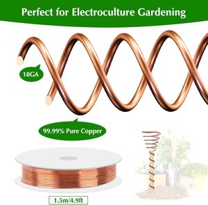 Làm Vườn đồng <span class=keywords><strong>Kit</strong></span> với dây đồng 2 cái fibonacci CuộN quanh co jigs <span class=keywords><strong>6</strong></span> cái cọc gỗ anten cho làm vườn không khí nhà máy - Product Image 4