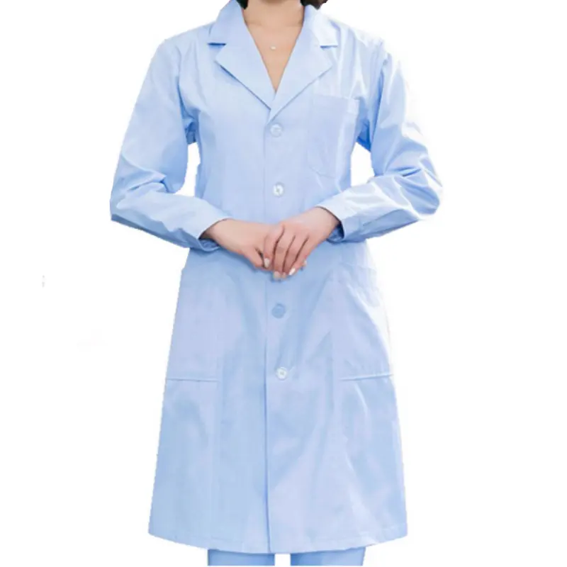 Uniforme de trabajo de manga larga para hombres y mujeres utilizado por médicos y enfermeras de hospitales