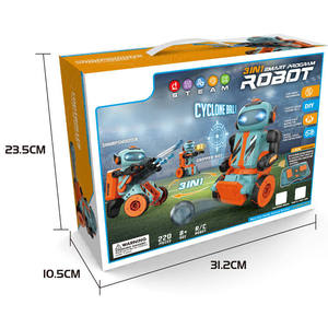 Nuovo arrivo 3-in-1 intelligente programmabile Robot stelo intelligente RC in plastica blocco da costruzione Set 220 pz giocattoli per bambini ingegneria scientifica - Product Image 5