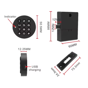 电子无钥匙数字密码锁USB充电自动密码柜锁耐用安全锁 - Product Image 3