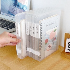 卸売A4紙収納ボックスプラスチックポータブルケースドキュメントファイルフォルダー透明紙オーガナイザーボックスドキュメントファイルフォルダー - Product Image 4