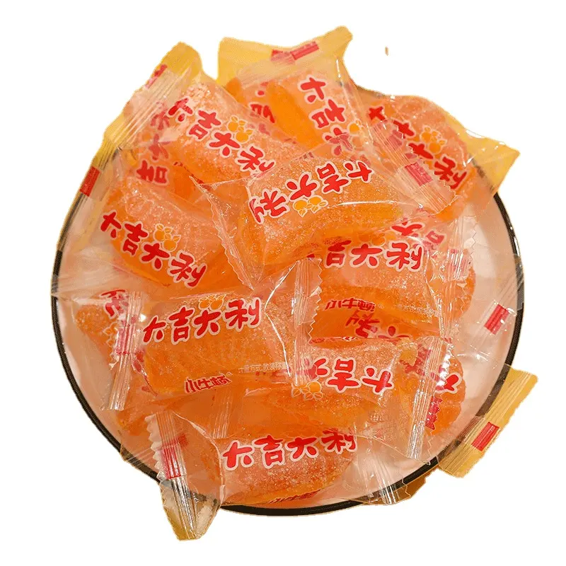 Vendita calda individuale confezionato con petali di arancia dolce e acida caramelle gommose per bambini