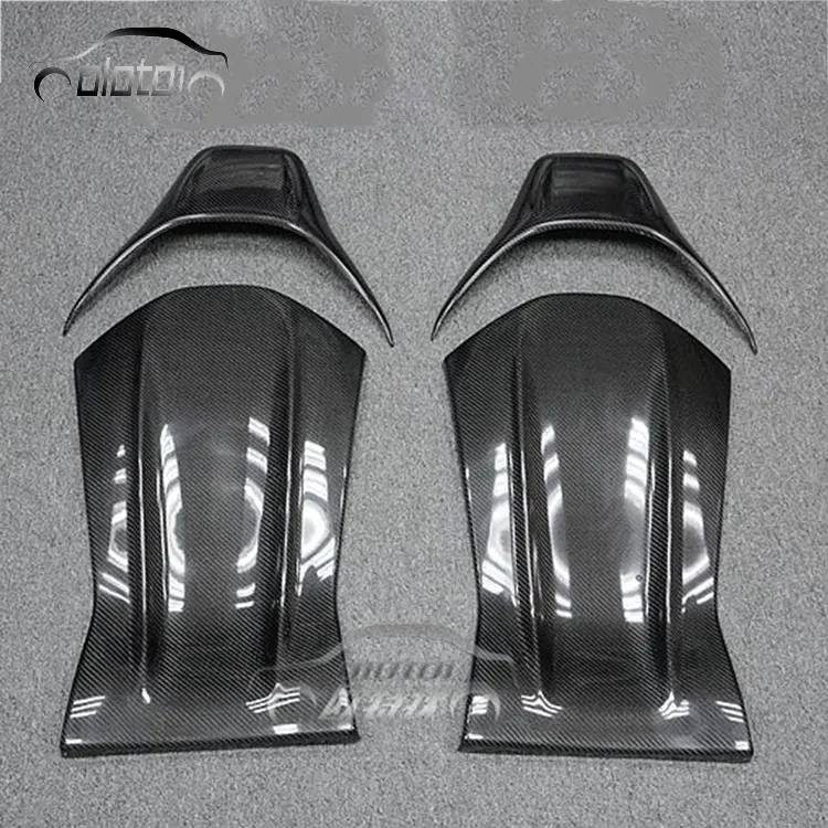 Car Body Kits Carbon Fiber Seat Back Cover Trim For Mercedes Benz W205 W176 W117 C63 A45