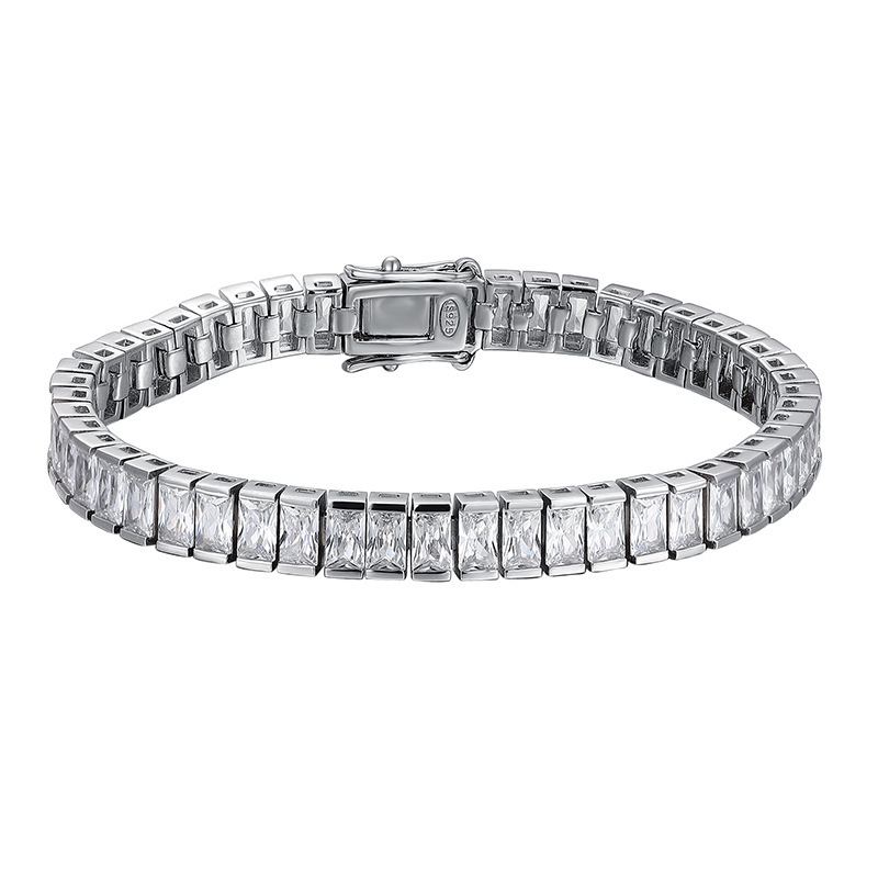 Zirconia trapezoidal bracelet