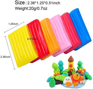 Renk polimer kil fırın fırında modelleme kil 12 renk, toksik olmayan, yapışkan olmayan polimer kil herkes için Ideal DIY zanaat hediye - Product Image 4