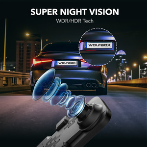 WOLFBOX G840S Loop Recording Night Vision 4K UHD12&quot; <strong>Mirror</strong> Dash Cam Backup <strong>Camera</strong> <strong>Front</strong> and Rear Dual <strong>Camera</strong> <strong>Mirror</strong> Dash Cam - Product Image 4