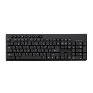Juego combinado de teclado y ratón inalámbrico para juegos de 104 teclas con cable de ordenador negro inglés con puerto USB adecuado para oficina en casa - Product Image 1