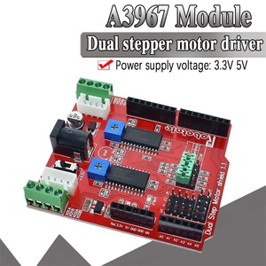 A3967 Dual Stepper <strong>Motor</strong> Driver <strong>Shield</strong> Module two-channel IO PWM CNC 3.3V 5V for - Product Image 1