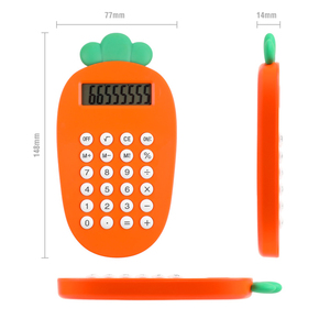 8 chữ số nút cao su hình dạng nhỏ cà rốt xuất hiện máy tính điện tử Máy Tính Bỏ Túi máy tính - Product Image 2