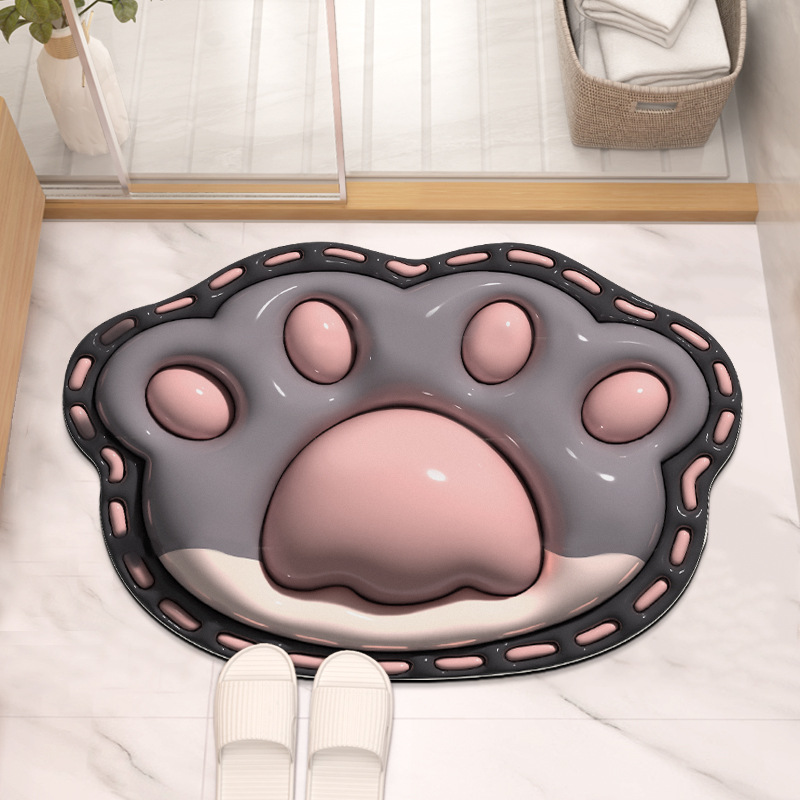 Pata de gato 3D - Gris