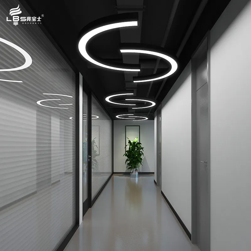 เชิงพาณิชย์ที่มีคุณภาพสูงเพดานสำนักงานเชิงเส้นจี้แสงเชิงเส้นโคมไฟที่ถูกระงับ