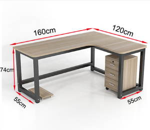 AILICHEN Modern and <strong>Simple</strong> Design Style L-shaped Home Desktop <strong>Computer</strong> <strong>Table</strong> Desk Corner <strong>Computer</strong> Desk - Product Image 1