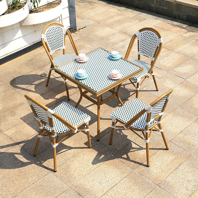 70cm square table and 4 chairs