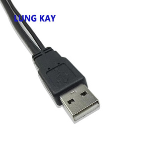 USB 2.0ตัวผู้ไปยัง2 2สายแจ็คตัวเมีย2สายเคเบิล Y ตัวแยกสายไฟ2 in 1อะแดปเตอร์สายส่งข้อมูลสำหรับแล็ปท็อป - Product Image 3