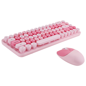 Mini Mixed Color Keys OEM Factory Typewriter <strong>Keyboard</strong> 2.4G Wireless <strong>Keyboard</strong> and Mouse Combo Set - Product Image 3