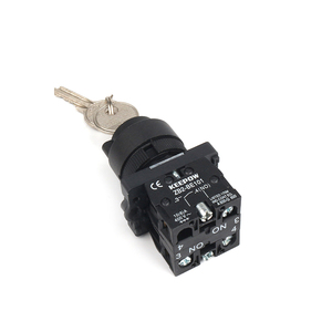 XB2- EG33 2/3ポジションセレクタープッシュボタンスイッチ、キーロックスイッチ付き - Product Image 3