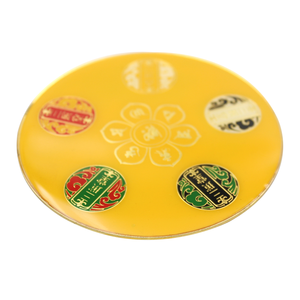 Metal Tai Chi Eight Trigrams Commemorative Plate Custom Daoist Bronze Circular Commemorative Medallion Drop Glue Badge - Product Image 4