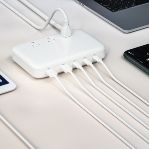 定制XinSPower适配器130W 3型C 2 USB A现代1875W美国JP型插座电源插座扩展插座电源板 - Product Image 2