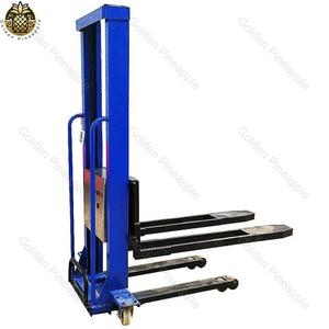 1T carrello elevatore elettrico con capacità di carico 1T camion Stacker portatili per Auto sollevamento su e giù per caricare e scaricare merci - Product Image 3
