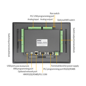 Coolmay QM3G-100FH-44MT HMI PLC Touch Screen RS232 RS485 controllore logico programmabile - Product Image 2